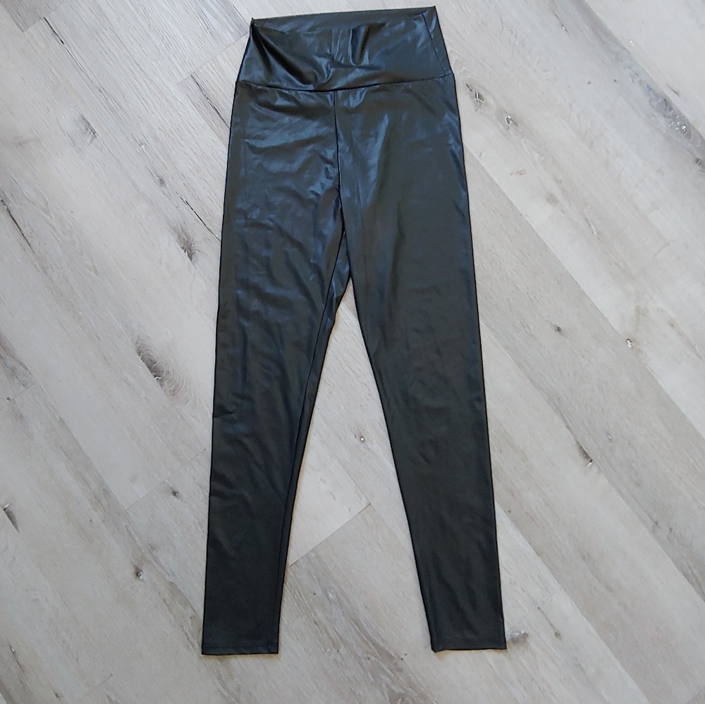 Material Girl faux leather leggings